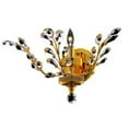 thumbnail image 1 of 2011 Orchid Collection Wall Sconce W16in H14in E6in Lt:1 Gold Finish (Elegant Cut Crystals), 1 of 1