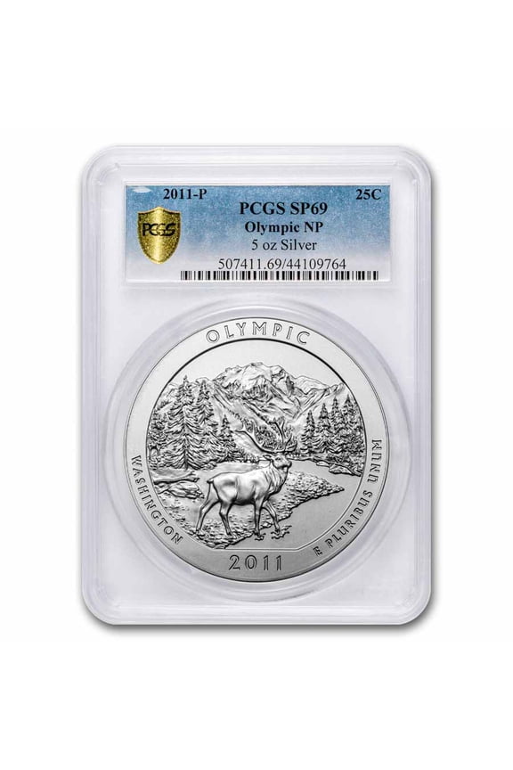2011-P 5 oz Silver ATB Olympic SP-69 PCGS