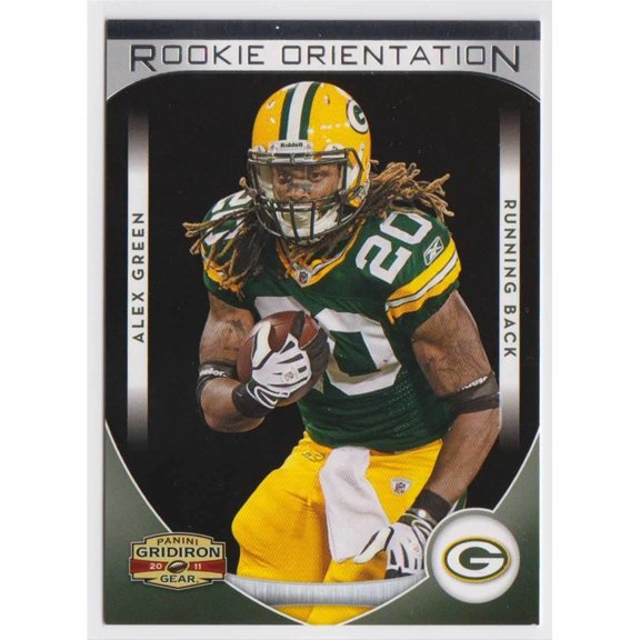 2011 Panini Gridiron Gear Rookie Orientation Silver Alex Green #18 NFL Rookie Parallel Green Bay Packers NFL Football Trading Card