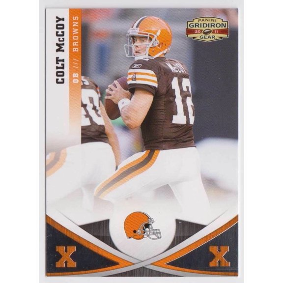 2011 Panini Gridiron Gear Silver X's Colt McCoy #29 Parallel Base Set Serial #29 NFL Cleveland Browns NFL Football Trading Card