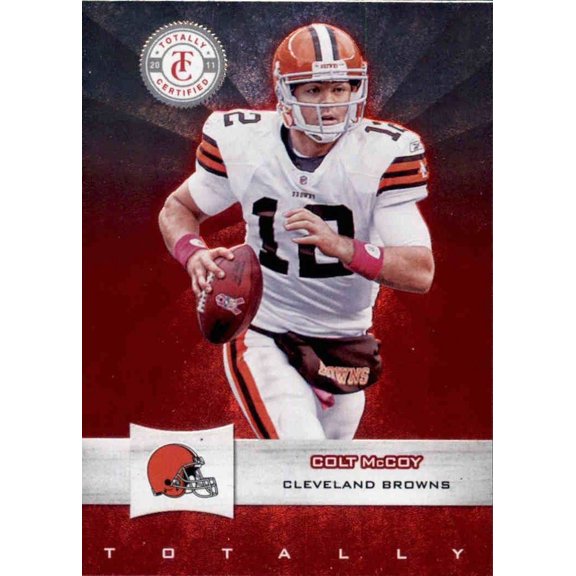 2011 Panini Totally Certified Base Set Colt McCoy #24 Cleveland Browns Football Card Cleveland Browns NFL Football Trading Card