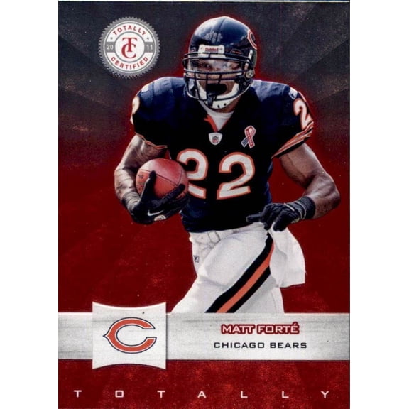2011 Panini Totally Certified Base Set #72 Matt Forte Chicago Bears Football Card Chicago Bears NFL Football Trading Card