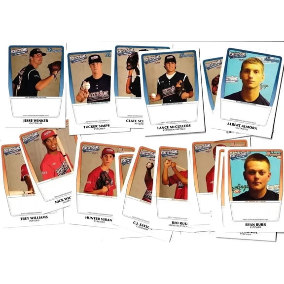 2011 Perfect Game Bowman partial set 18 RCs Lance McCullers Jesse Winker