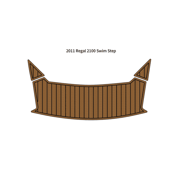 2011 Regal 2100 Swim Platform Step Pad Boat EVA Foam Faux Teak Deck Floor Mat
