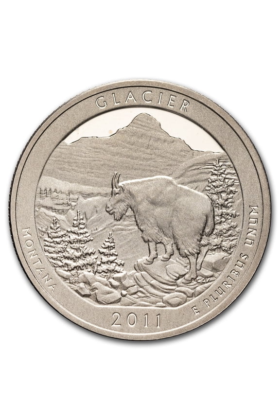 2011-S ATB Quarter Glacier National Historical Proof