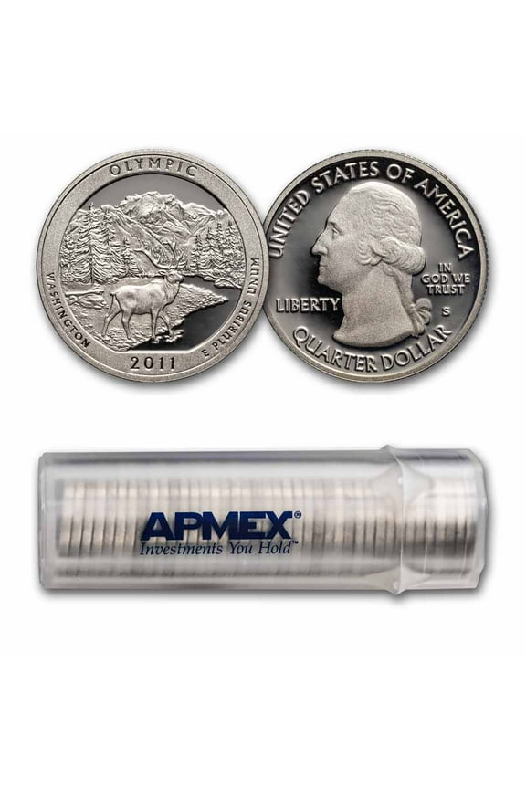 2011-S ATB Quarter Olympic National Proof 40-Coin Roll (Silver)