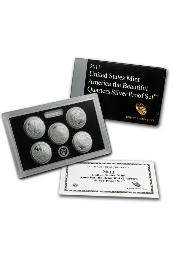 2011-S America the Beautiful Quarters Silver Proof Set