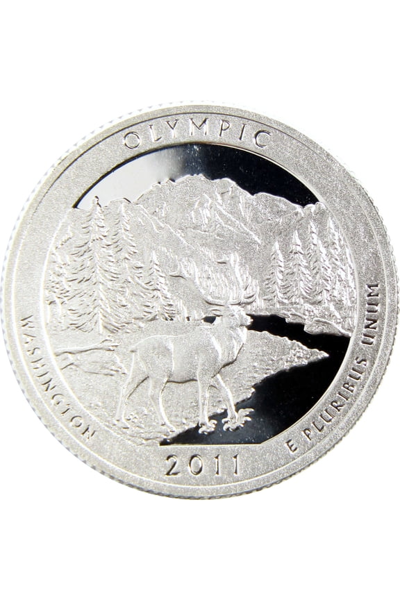 2011 S Olympic National Park Quarter Silver Proof 25c Coin