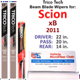 thumbnail image 1 of 2011 Scion xB Beam Blade Wipers (Set of 3) w/Rear Wiper, 1 of 3