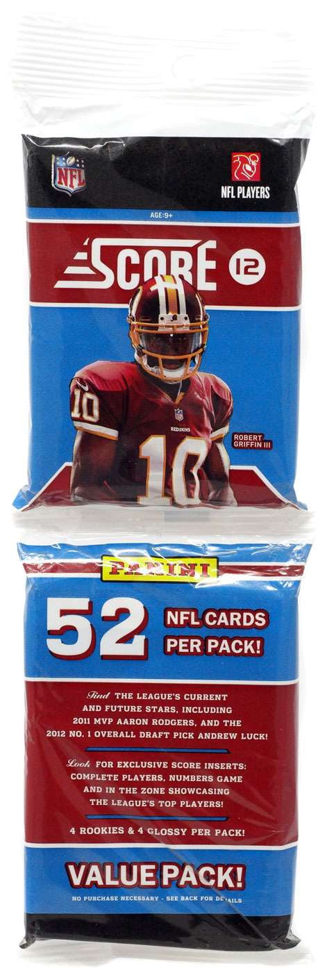 10 Line Football Strip Card, 100 Cards per Pack