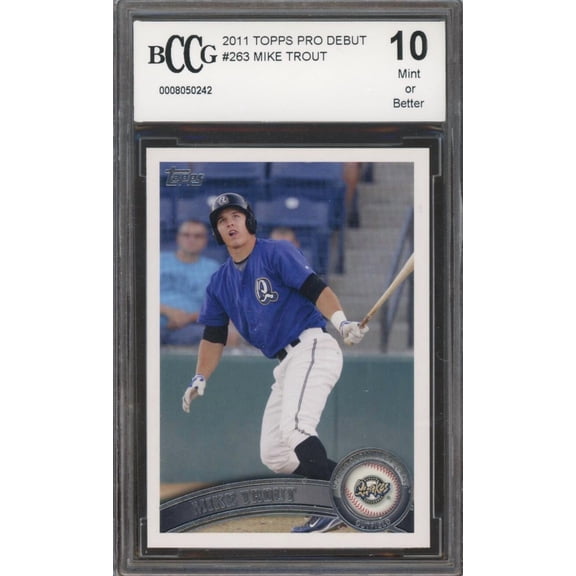 2011 Topps Pro Debut #263 Mike Trout Rookie Card BGS BCCG 10 Mint+