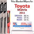 thumbnail image 1 of 2011 Toyota Matrix Wiper Blades (Set of 3) w/Rear Wiper, 1 of 3