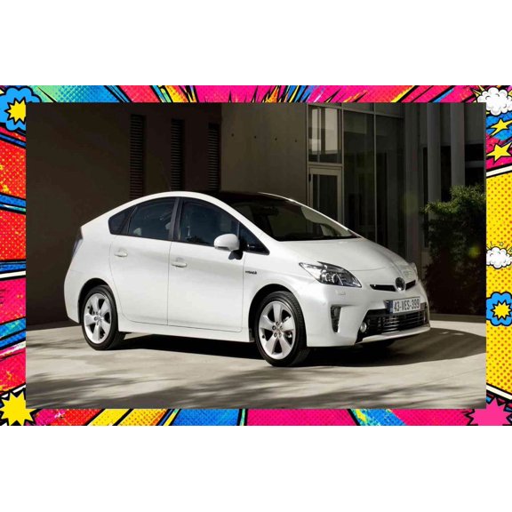 2011 Toyota Prius - Pop Art Edition | 24x36 Inch Laminated Poster | Vibrant Colors & Stunning Detail Wall Art