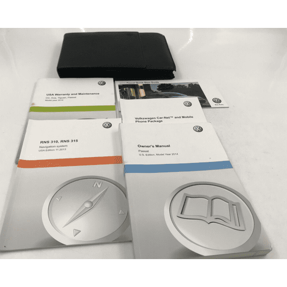 2011 Volkswagen Passat Owners Manual Set with Case OEM G02B21063