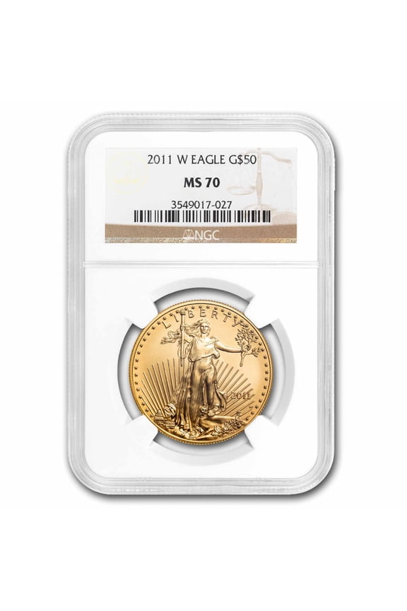 2011-W 1 oz Burnished Gold Eagle MS/SP-70 NGC