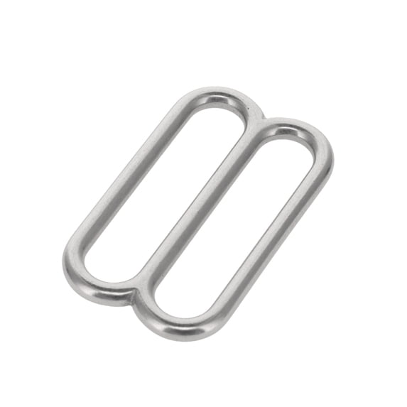 20114 Nickel Matte, Double Loop, Solid Brass-LL, 1-3/4"