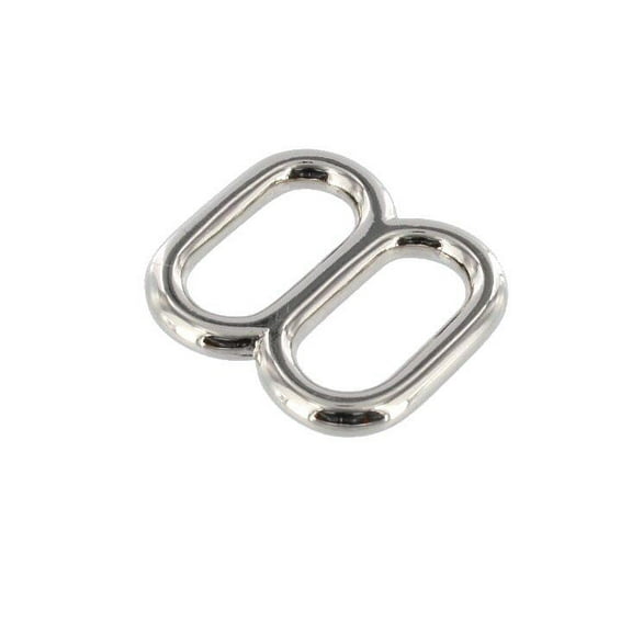 20114 Nickel Plate, Double Loop, Solid Brass-LL, Multiple Sizes