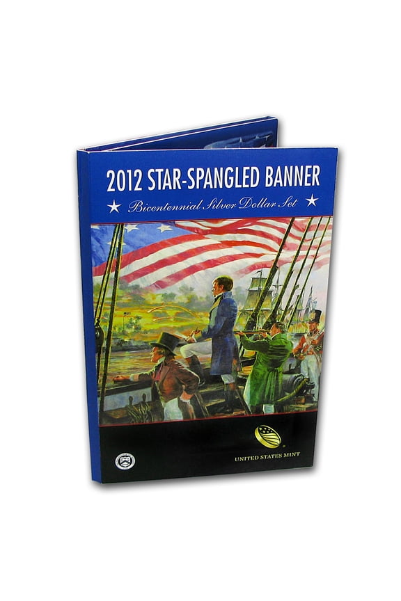 2012 $1 Silver Star Spangled Banner Bicentennial Proof (Book)