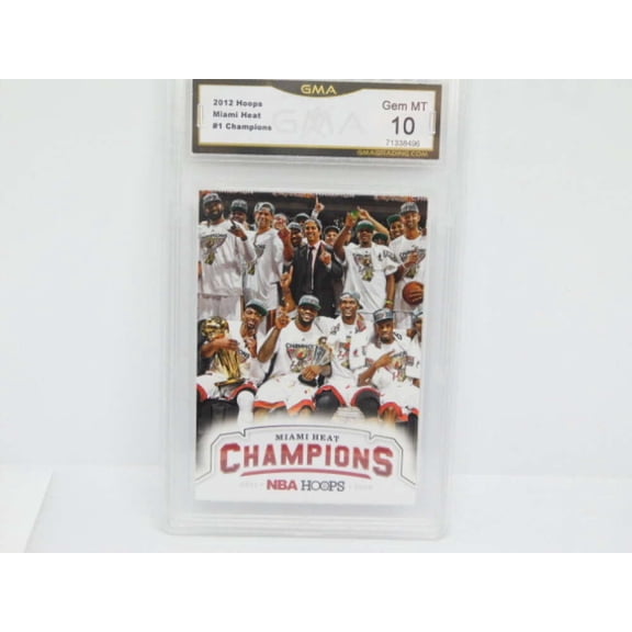 2012-13 Panini Hoops Champions #1 LeBron James Miami Heat GMA 10 Serial Number May Vary