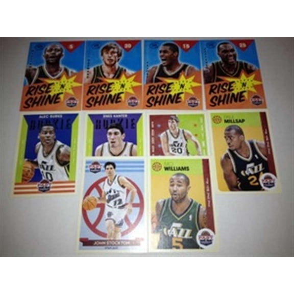 2012-13 Past & Present Utah Jazz Team Set & Rise n Shine! 10 Cards Mint