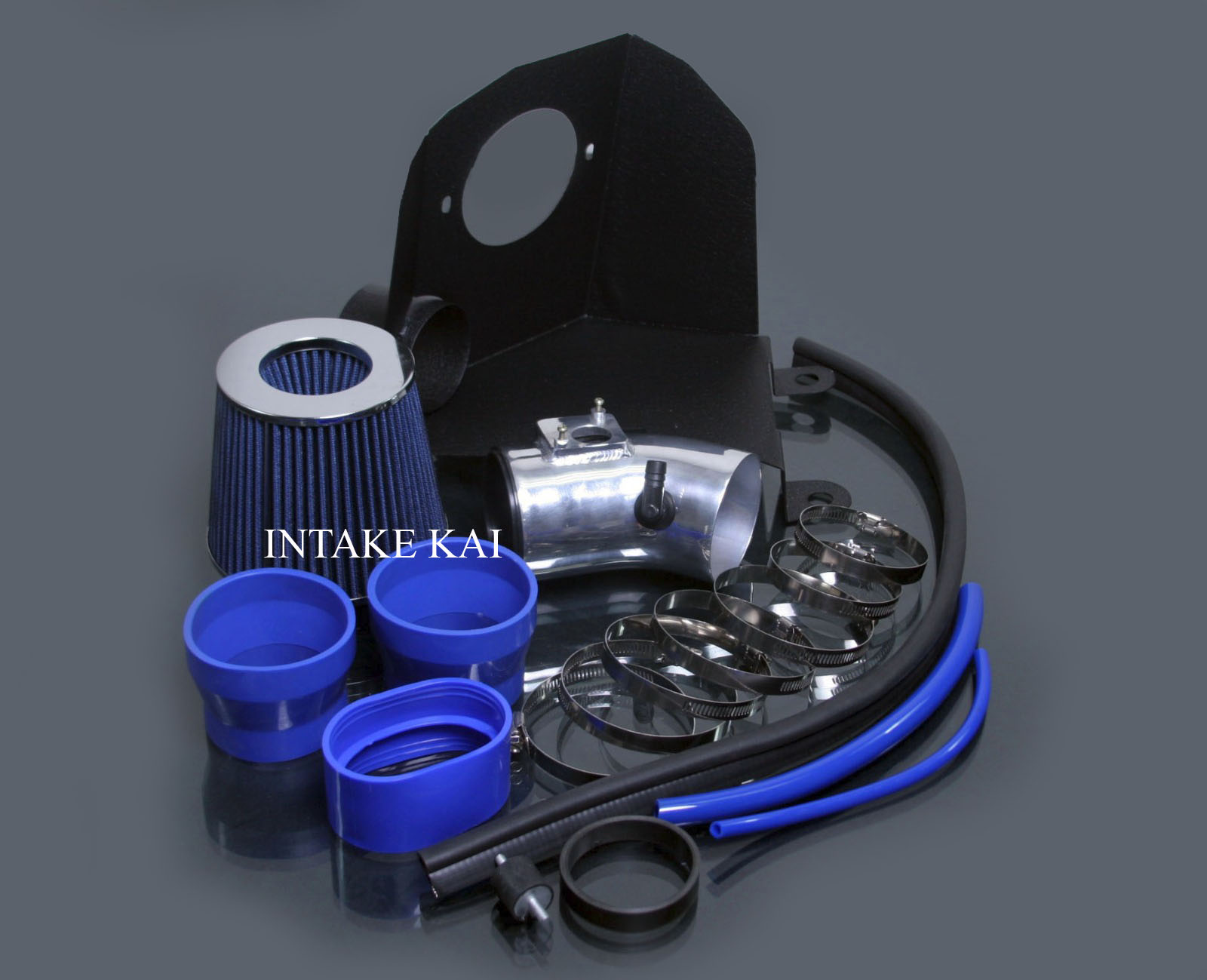 Universal Air Intake Filter: 51/55/60mm Clamp On Conical Mesh