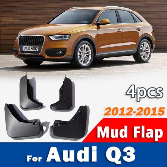 2012 2013 2014 2015 FOR Audi Q3 Mudguard Car Mudflaps Fender Mud Flap Guards Splash Mudguards Car Accessories 1 set 4pcs