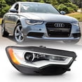 thumbnail image 1 of 2012-2015 Audi A6 S6 HID w/o AFS LED DRL Projector Headlight Headlamp-Passenger, 1 of 7