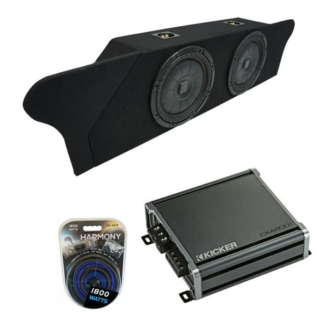 2012-2015 Chevy Camaro Coupe Trunk Kicker CompVT CVT12 Dual 12" Sub Box CXA800.1