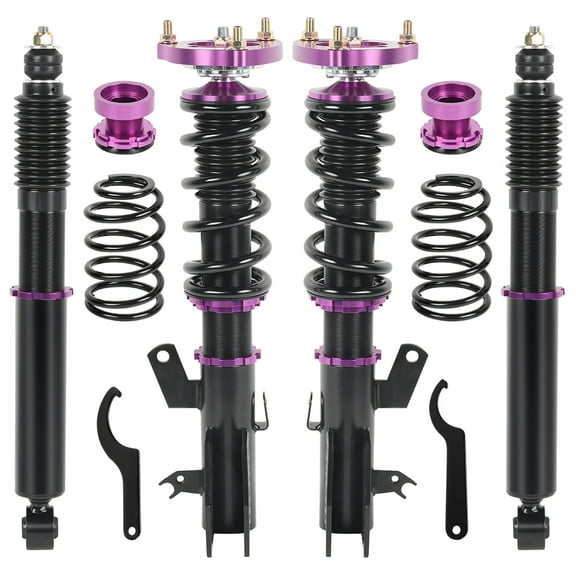 SPEEDWOW Coilovers Kits for 2012-2015 Honda Civic Acura ILX, 24 Levels Damper Adjustable Coilovers Suspension Struts Kit, Twin-Tube Lowering Kit