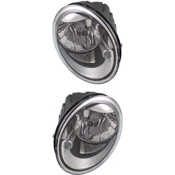For 2012-2017 Volkswagen Beetle Headlight Driver and Passenger Side Bulbs Included | DOT Certified | VW2502147 VW2503147 - Replaces 5C1 941 005, 5C1 941 006