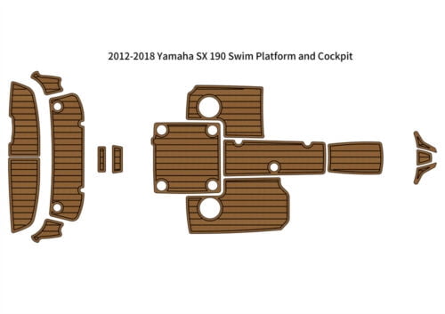 zy 2016 Regal 1900 ES Swim Platform Cockpit Pad Boat EVA