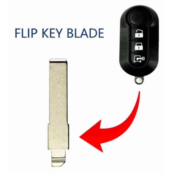 2012-2022 Fiat 500 Dodge Ram Promaster / Remote Flip Key Blade / PN: GTFT03
