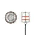 thumbnail image 1 of 2012-30BS-WAC Lighting-4W 1 LED Round Low-Profile Top Inground Indicator Light with Honeycomb Louver-3.13 Inch Tall and 2.07 Inch Wide-Brass, 1 of 2