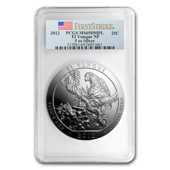 2012 5 oz Silver ATB El Yunque MS-69 DMPL PCGS (FirstStrike)