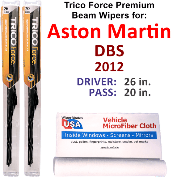 2012 Aston Martin DBS Performance Beam Wipers (Set of 2)