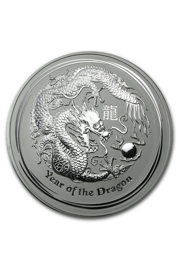 2012 Australia 1 kilo Silver Year of the Dragon BU