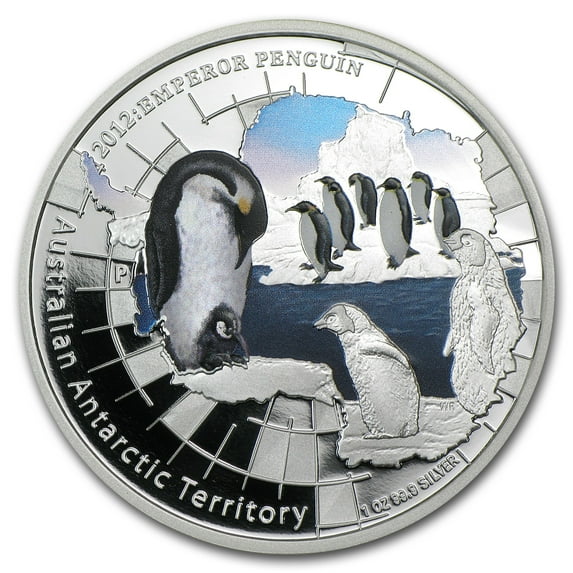2012 Australia 1 oz Silver Emperor Penguin Proof