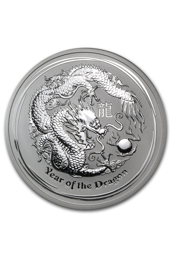 2012 Australia $8 5 oz .999 Fine Silver Year of The Dragon - In Capsule