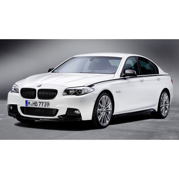 2012 BMW 5 Series with M Performance Parts Car Poster - 12x18 Inch Laminated Poster - Stunning Detail and Bold Colors
