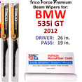 thumbnail image 1 of 2012 BMW 535i GT Performance Beam Wipers (Set of 2), 1 of 3