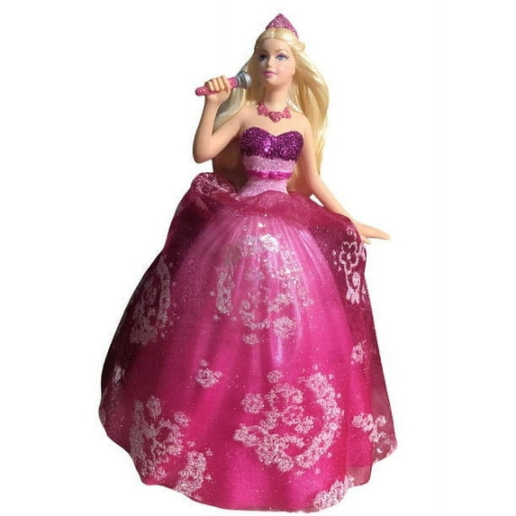 2012 (Barbie) The Princess & the Pop Star Hallmark Keepsake Christmas Tree Ornament - QXI2701