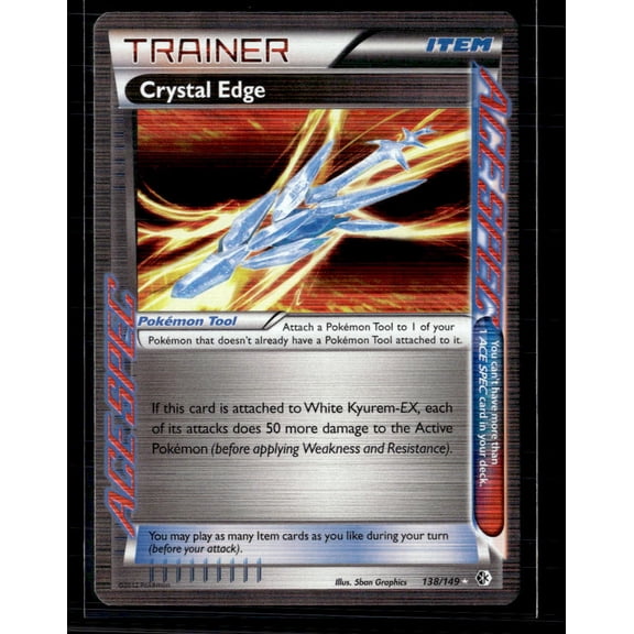 2012 Boundaries Crossed Crystal Edge Holo Rare ACE #138/149