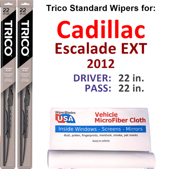2012 Cadillac Escalade EXT Wiper Blades (Set of 2)