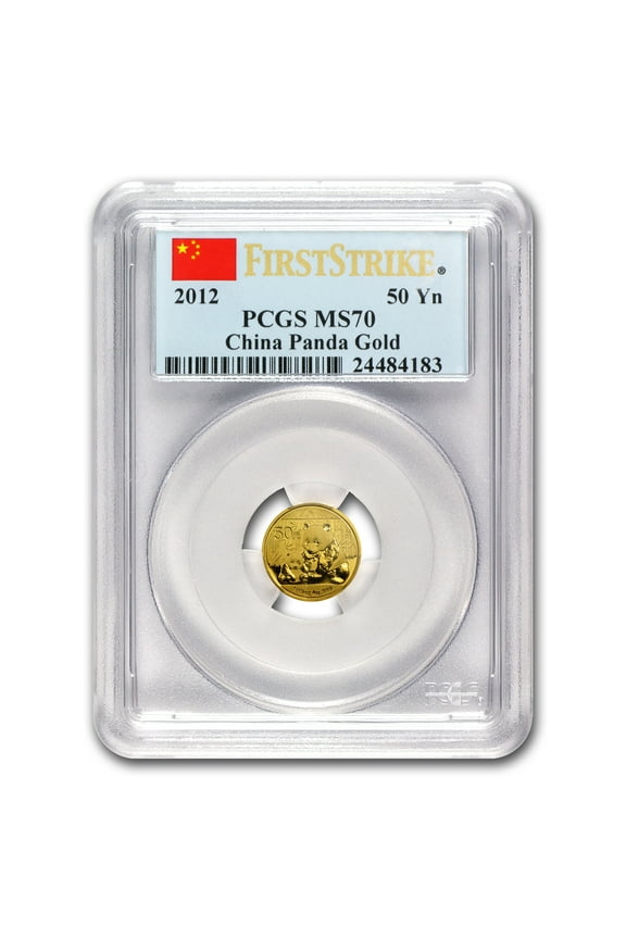 2012 China 1/10 oz Gold Panda MS-70 PCGS (FirstStrike)
