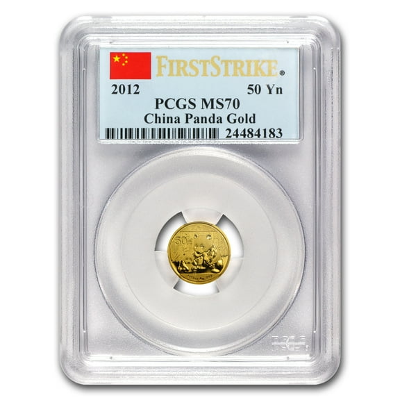 2012 China 1/10 oz Gold Panda MS-70 PCGS (FirstStrike)