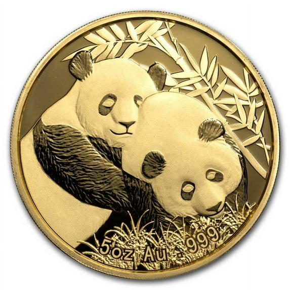 2012 China 5 oz Gold Panda Singapore Coin Fair (w/Box & COA)