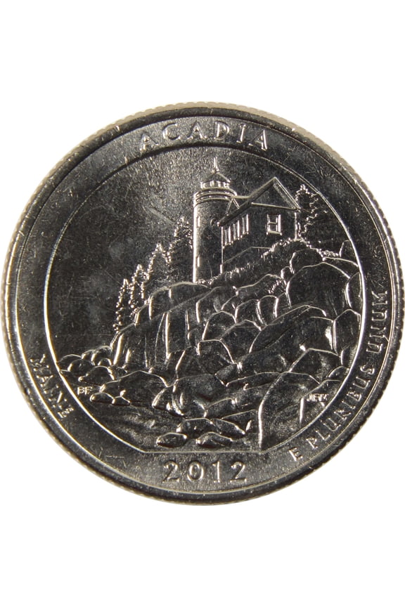 2012 D Acadia National Park Quarter BU Uncirculated Clad 25c Coin