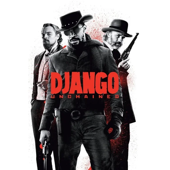 2012 Django Unchained Movie Poster Jamie Foxx Leonardo Dicaprio UNFRAMED PAPER POSTER, Home Decor