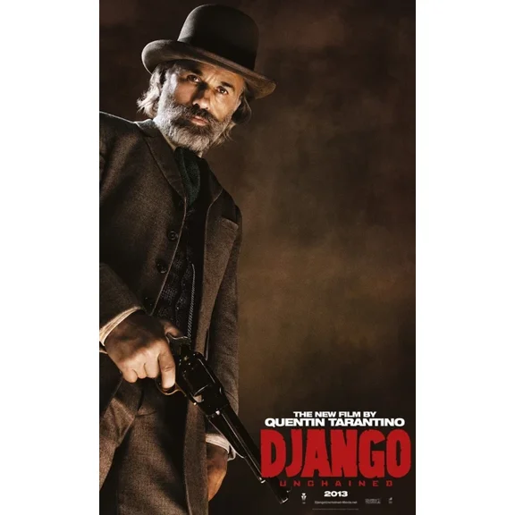 2012 Django Unchained Movie Poster Jamie Foxx Leonardo Dicaprio UNFRAMED PAPER POSTER, Home Decor