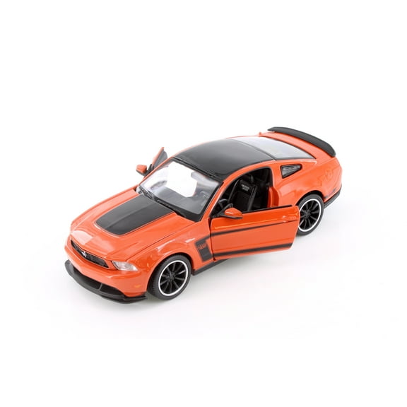 2012 Ford Mustang Boss 302 Hardtop, Orange - Showcasts 37269 - 1/24 Scale Diecast Model Toy Car